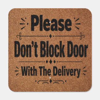 Delivery Instructions Metal Sign