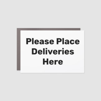 Delivery Magnet Sign