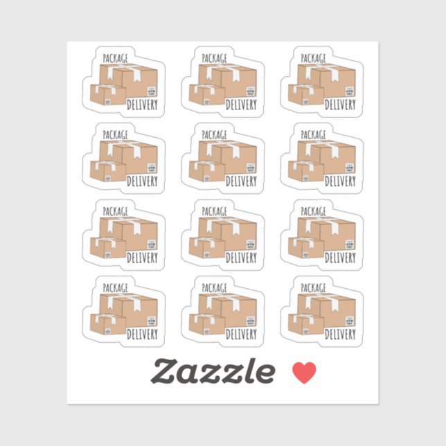 Delivery Mail Package Shipment Reminder Planner Sticker (Sheet)