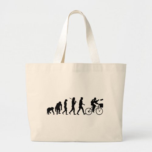 Delivery men and newspaper delivery boys  girls large tote bag