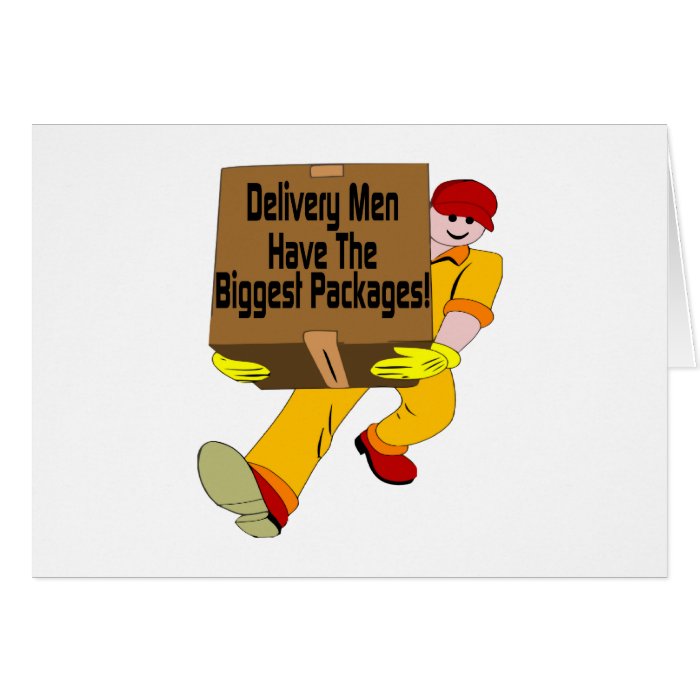 Delivery Men Greeting Cards