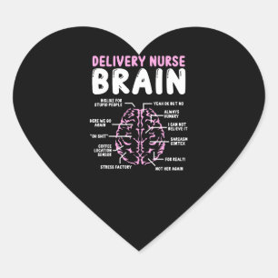 Delivery Nurse Accessoire Labor and Delivery Nurse Heart Sticker