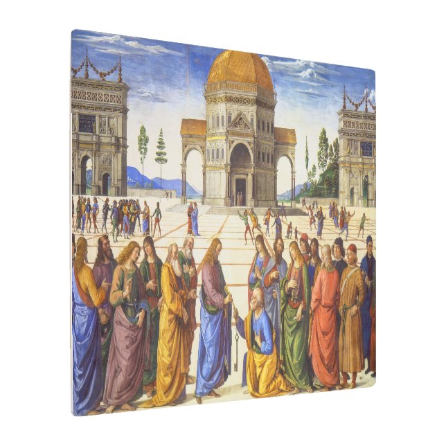 Delivery of the Keys | Pietro Perugino | Metal Print (Angled)