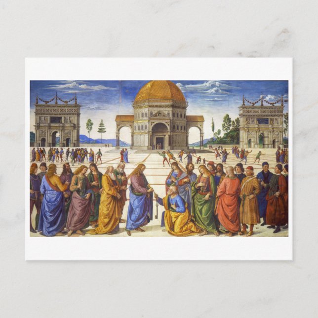 Delivery of the Keys | Pietro Perugino | Postcard (Front)