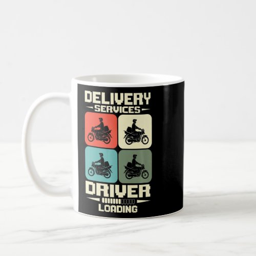 Delivery Service Driver Delivery Rider Job Food De Coffee Mug