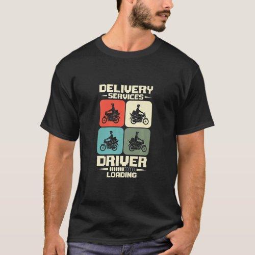 Delivery Service Driver Delivery Rider Job Food De T_Shirt