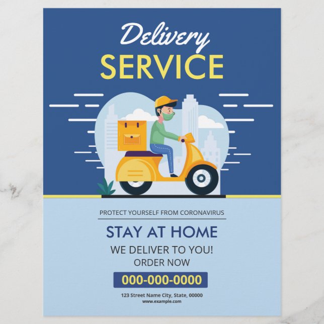 Delivery service flyer (Front)