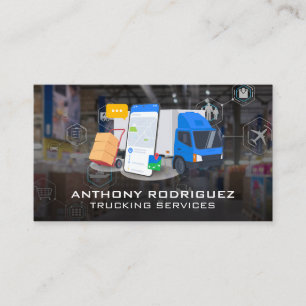 Delivery Services Logistics Transport Shipping Business Card