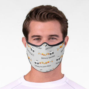 Delivery Specialist  Food Delivery driver Premium Face Mask