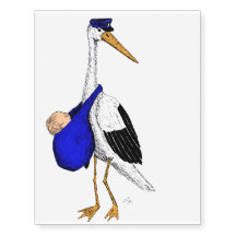 Delivery Stork Temporary Tattoo