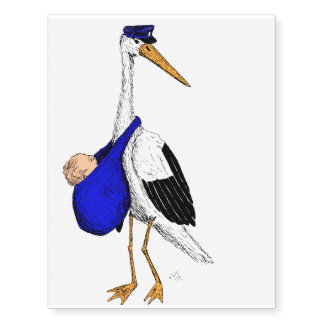 Delivery Stork Temporary Tattoo