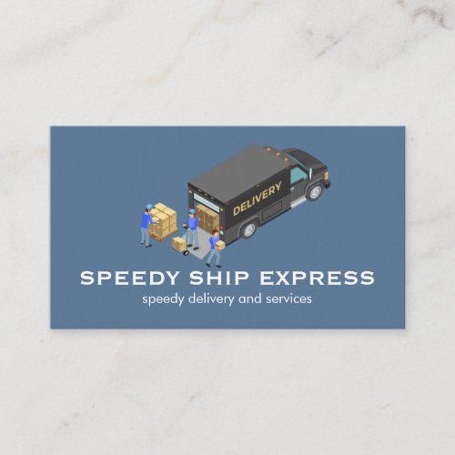 Delivery Truck and Services Business Card