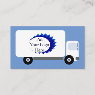 Delivery truck business card