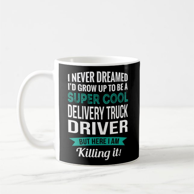 Delivery Truck Driver Appreciation Coffee Mug (Left)