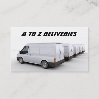 Delivery Van Business Card by Kjpargeter at Zazzle