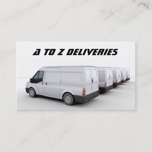 Delivery Van Business Card