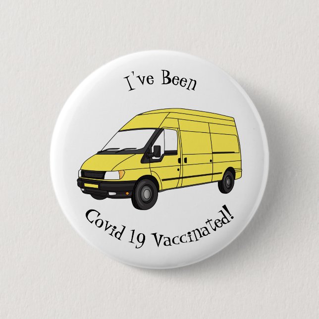 Delivery van illustration button (Front)