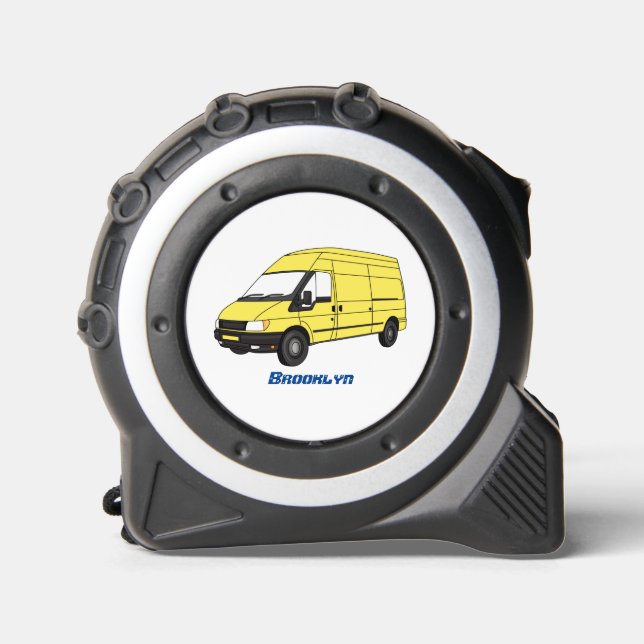 Delivery van illustration  tape measure (Front)