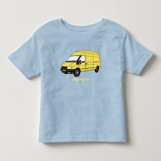 Delivery van illustration toddler t-shirt (Front)