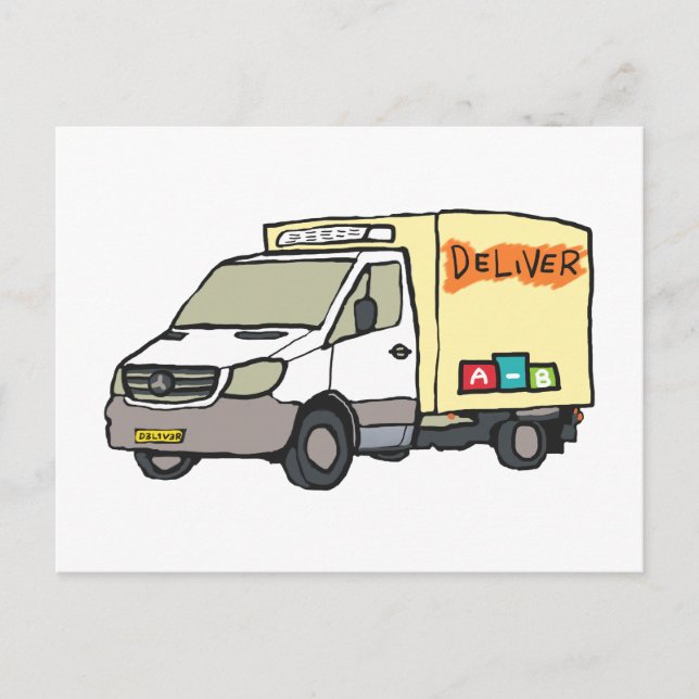 Delivery Van Postcard (Front)