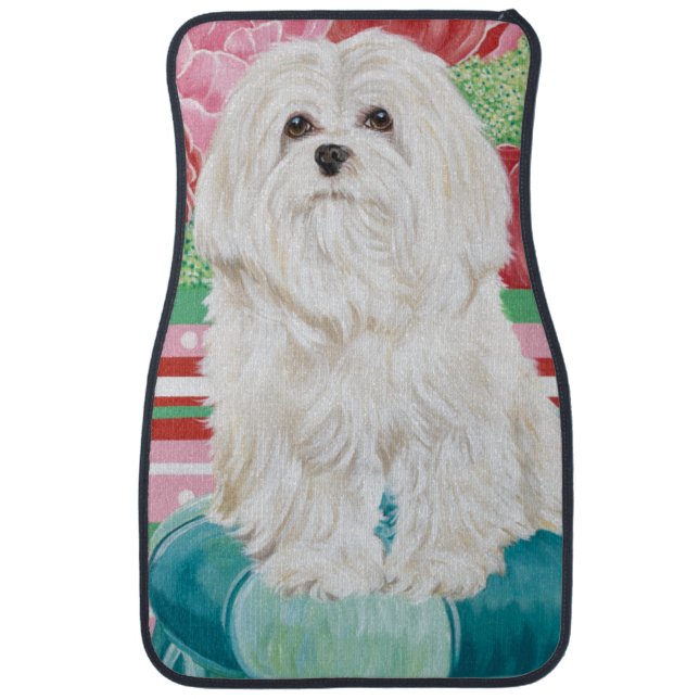 Della Rose Maltese Car Mat (Front)
