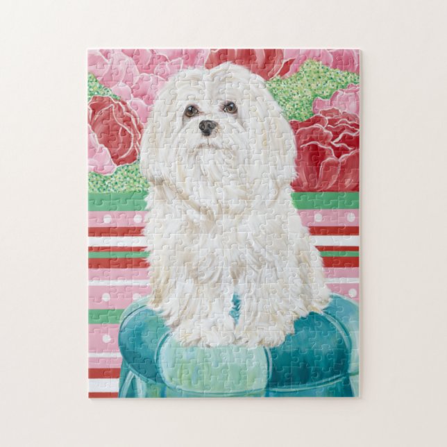 Della Rose Maltese Jigsaw Puzzle (Vertical)