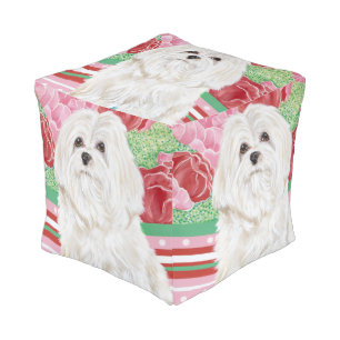 Della Rose Maltese Pouf