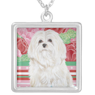 Della Rose Maltese Silver Plated Necklace