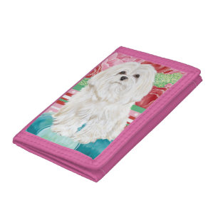 Della Rose Maltese Trifold Wallet