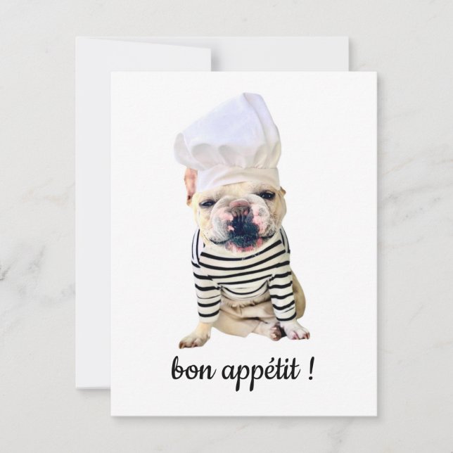 DELLALAFRENCH BON APPETIT! NOTE CARD (Front)