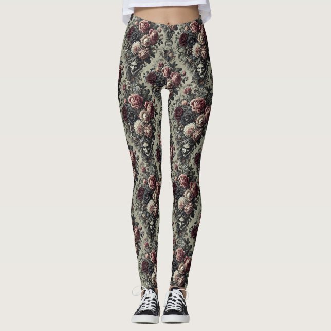 Dellamorte Dellamore – Gothic Victorian  Leggings (Front)