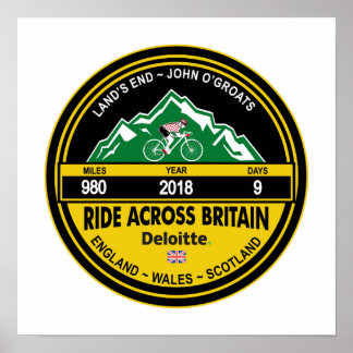Deloitte RIDE ACROSS BRITAIN 2018 Poster