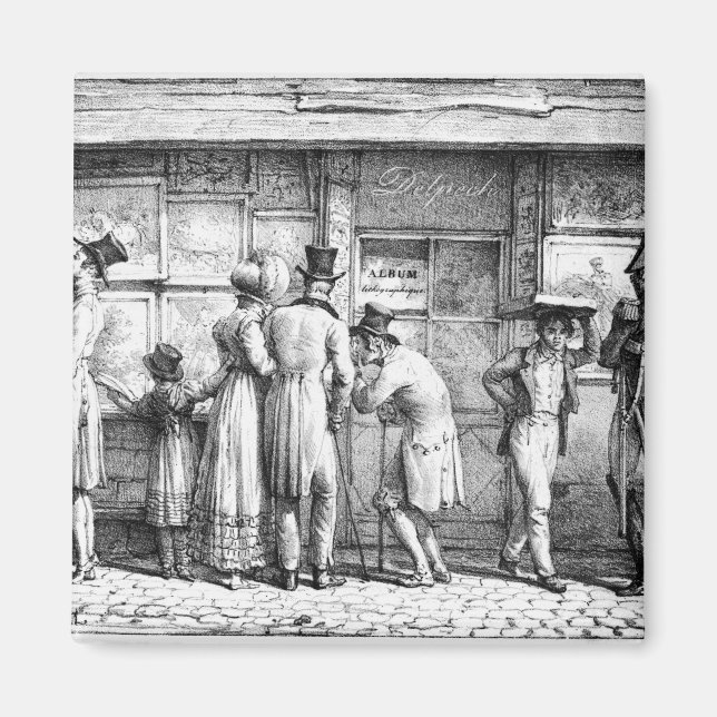 Delpech's Lithographic Print Shop, c.1818 Magnet (Front)