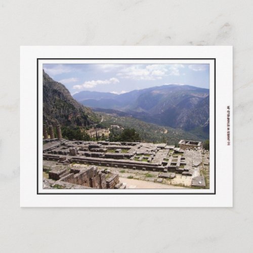 Delphi Archaeological Site Postcard