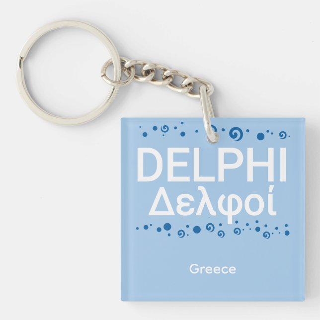Delphi Greece  Keychain (Front)