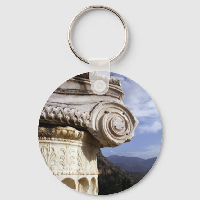 Delphi Temple Keychain (Front)