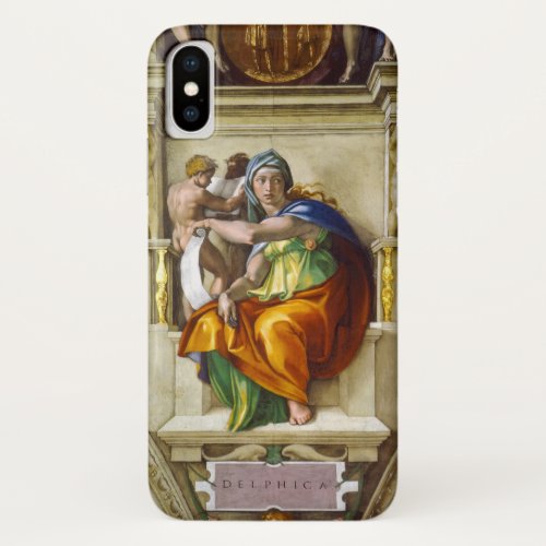 Delphic Sibyl by Michelangelo iPhone XS Case