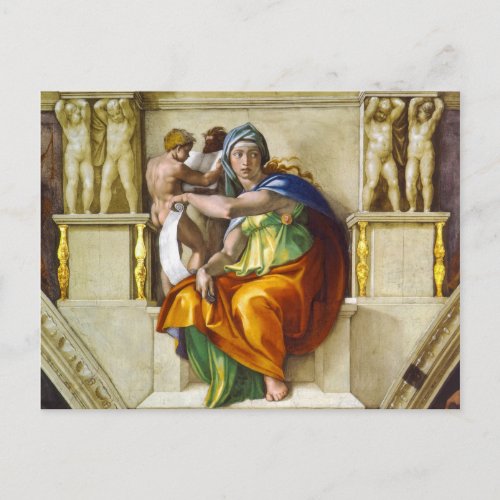 Delphic Sibyl by Michelangelo Postcard