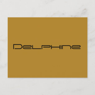 Delphine,Orphan Black chraracter,geometric font Postcard