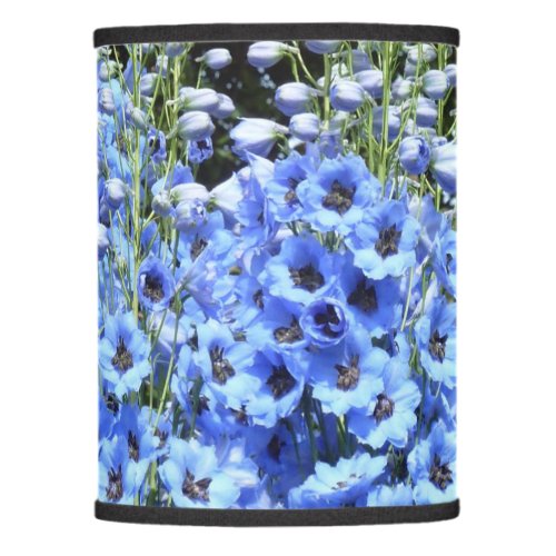 Delphinium floral Blue Flowers Summer Garden  Lamp Shade