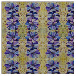 Delphinium  flowers painting fabric