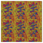 Delphinium  flowers painting fabric