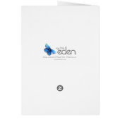 Delphinium photographic everyday card (Back)