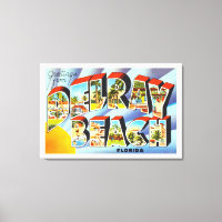 Delray Beach Florida FL Vintage Travel Souvenir