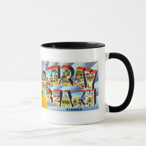 Delray Beach Florida FL Vintage Travel Souvenir Mug