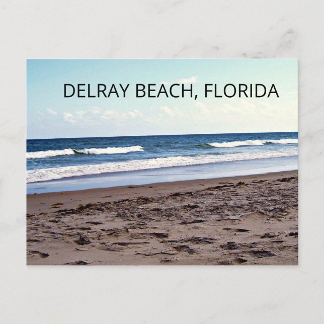 Delray Beach Florida Ocean Postcard (Front)