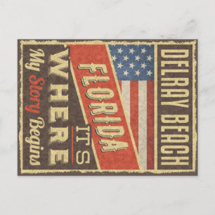 Delray Beach Florida Postcard