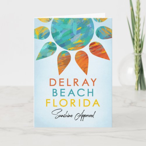 Delray Beach Florida Sunshine Travel Card