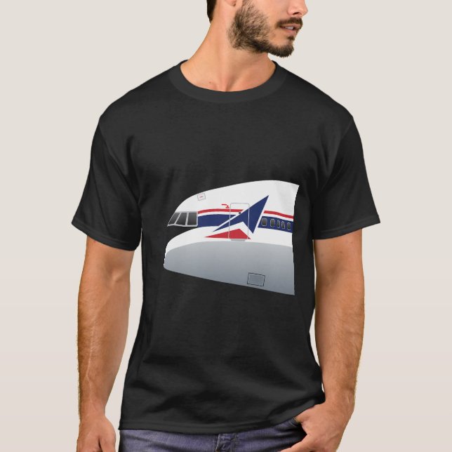 Delta Airlines Lockheed L-1011 Tristar Nose  T-Shirt (Front)