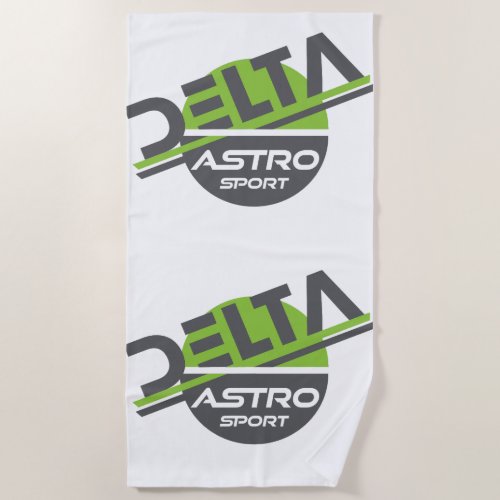 Delta Astro Sport Graphic Logo Design Beach Towel